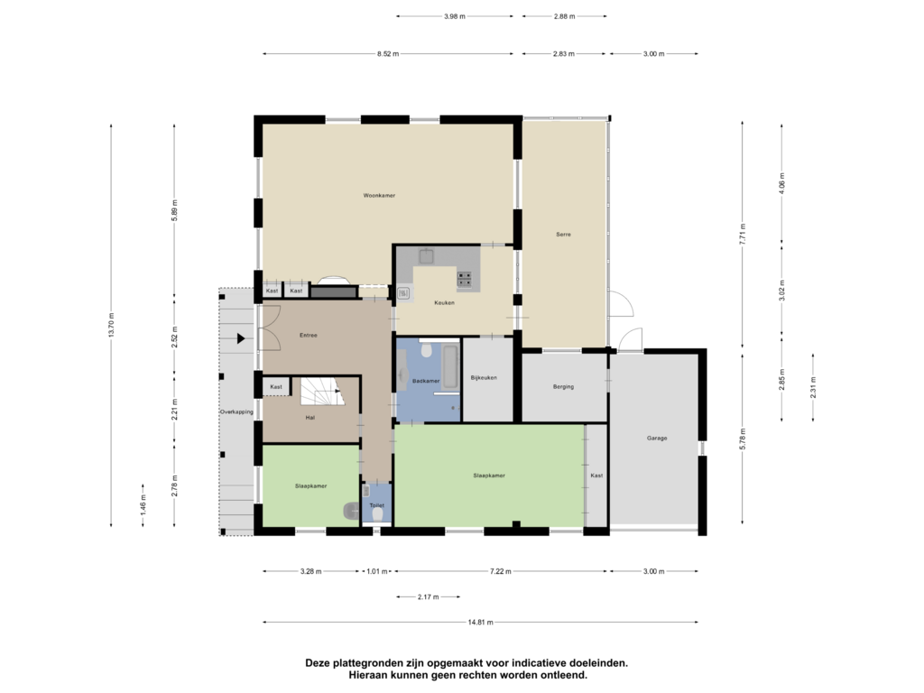 View floorplan of Begane Grond of Kennedylaan 50