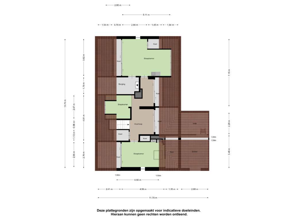 View floorplan of Eerste Verdieping of Kennedylaan 50