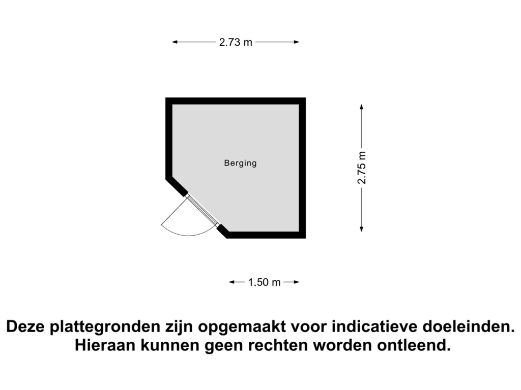 View floorplan of Berging of Kennedylaan 50