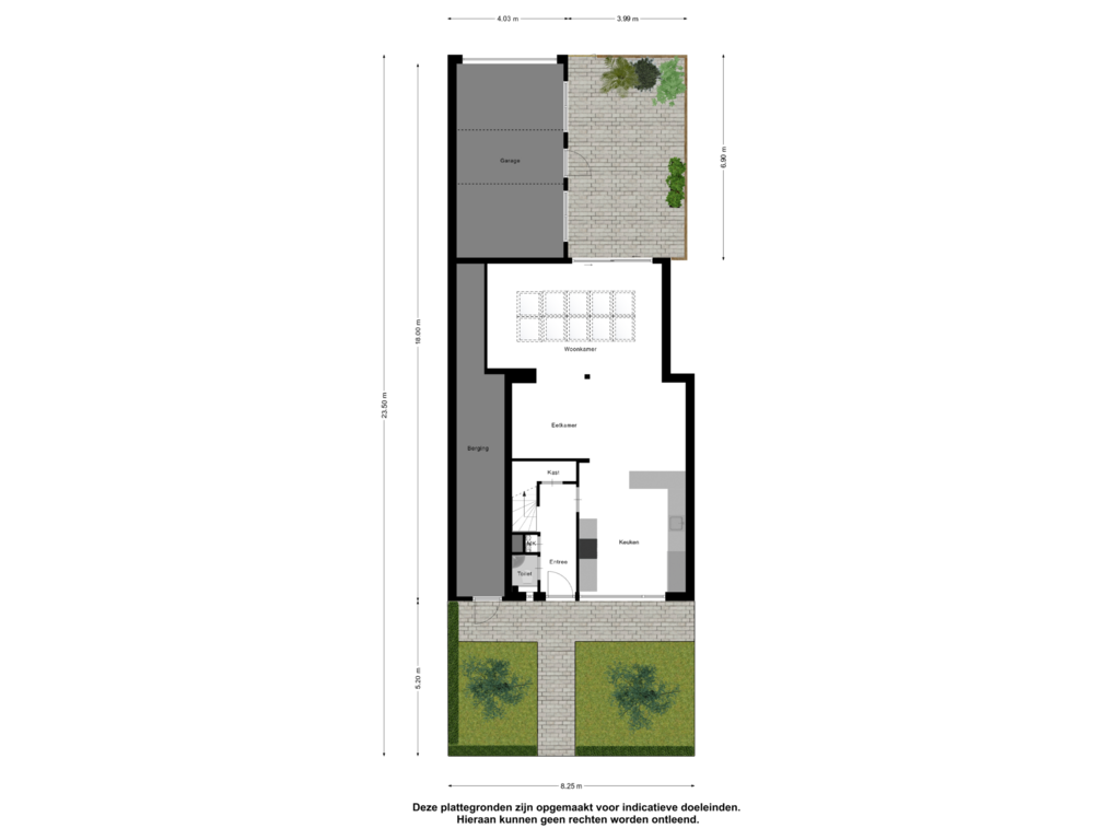 View floorplan of Begane Grond Tuin of Nicolaas van Puttenstraat 27