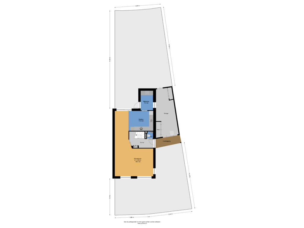 Bekijk plattegrond van Begane Grond Met Kavel van Rietbeek 5