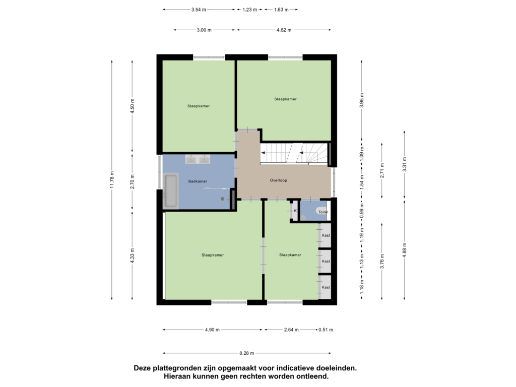 Bekijk plattegrond van Eerste Verdieping van Zandoogje 4