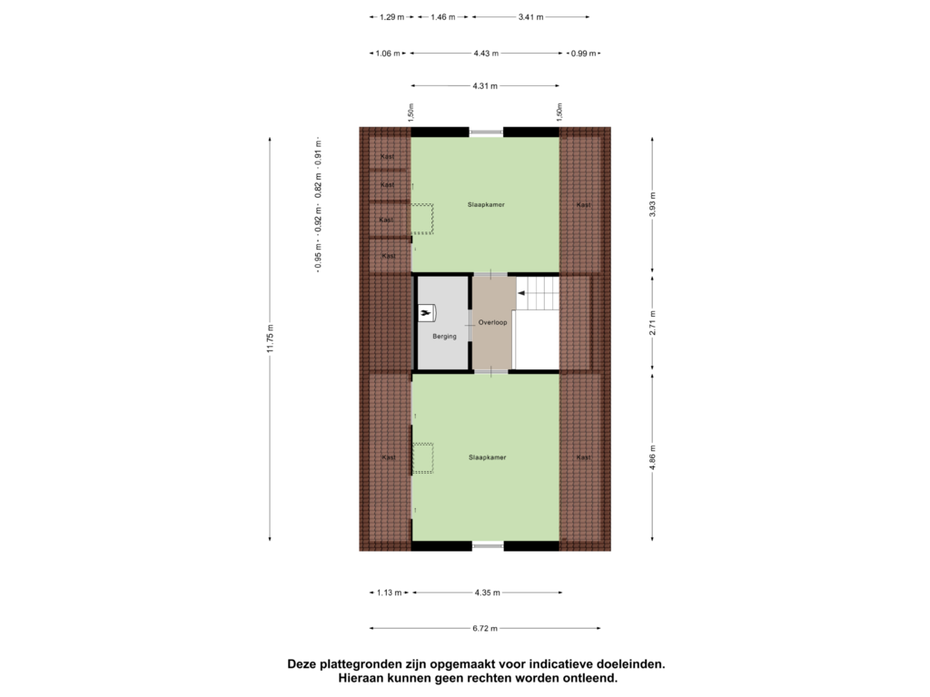 Bekijk plattegrond van Tweede Verdieping van Zandoogje 4