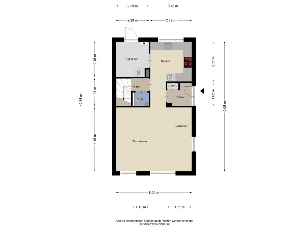 Bekijk plattegrond van Begane Grond van Tarweveld 4