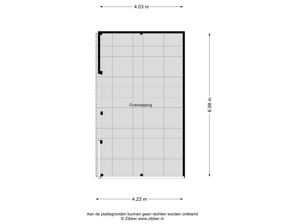 Bekijk plattegrond van Overkapping van Tarweveld 4