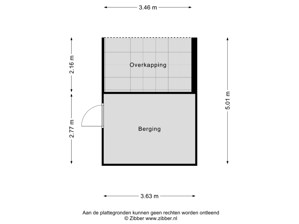 View floorplan of Berging of Veldoven 2