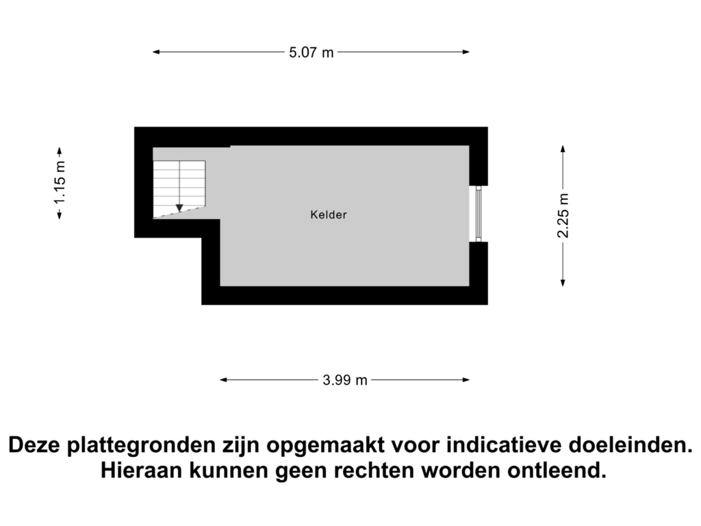 Bekijk plattegrond van Kelder van Gasselterweg 21