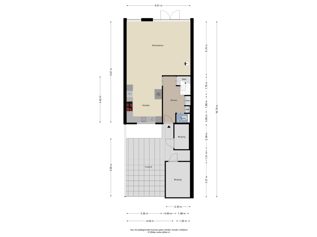 Bekijk plattegrond van Begane grond van Waagmeestershoeve 309