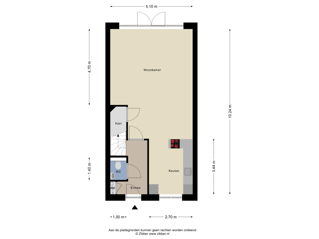 View floorplan of Begane Grond of Gerst 5