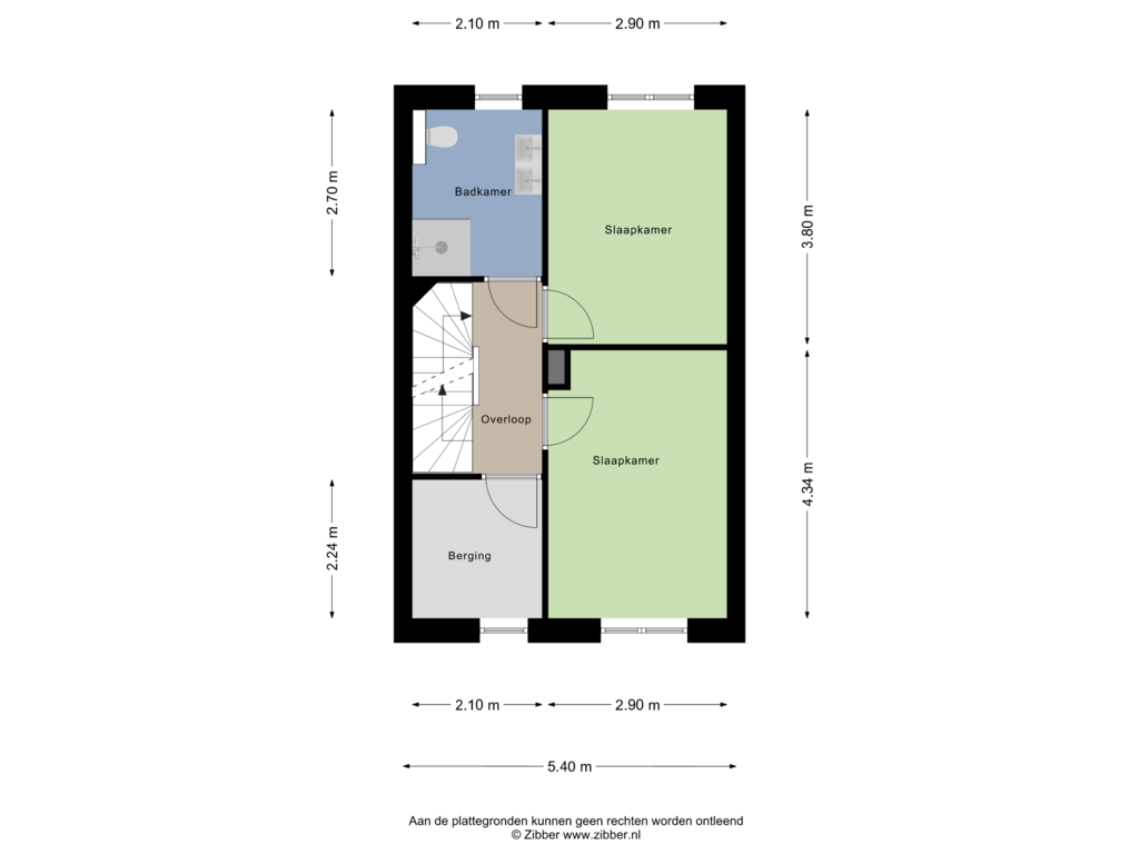 View floorplan of Eerste Verdieping of Gerst 5