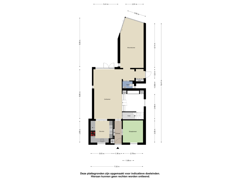 Bekijk plattegrond van Begane grond van Johanna van Brabantlaan 22