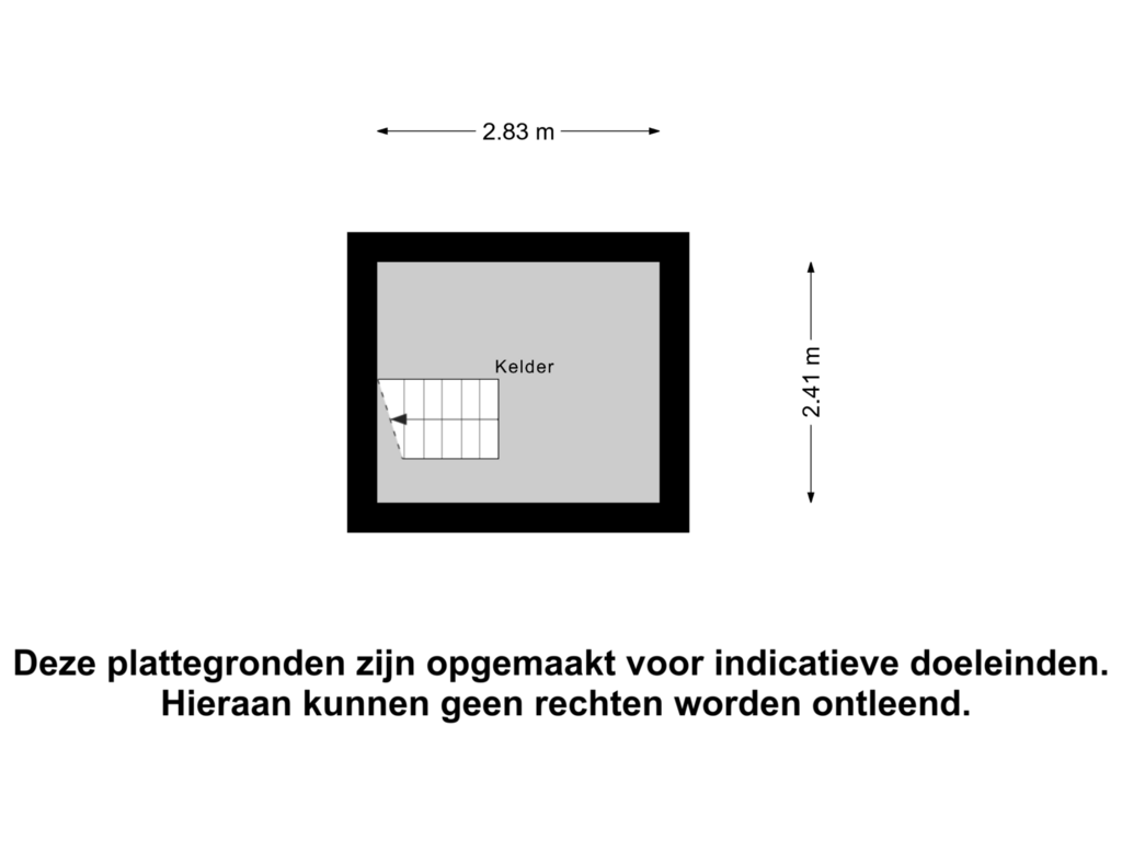 Bekijk plattegrond van Kelder van Johanna van Brabantlaan 22