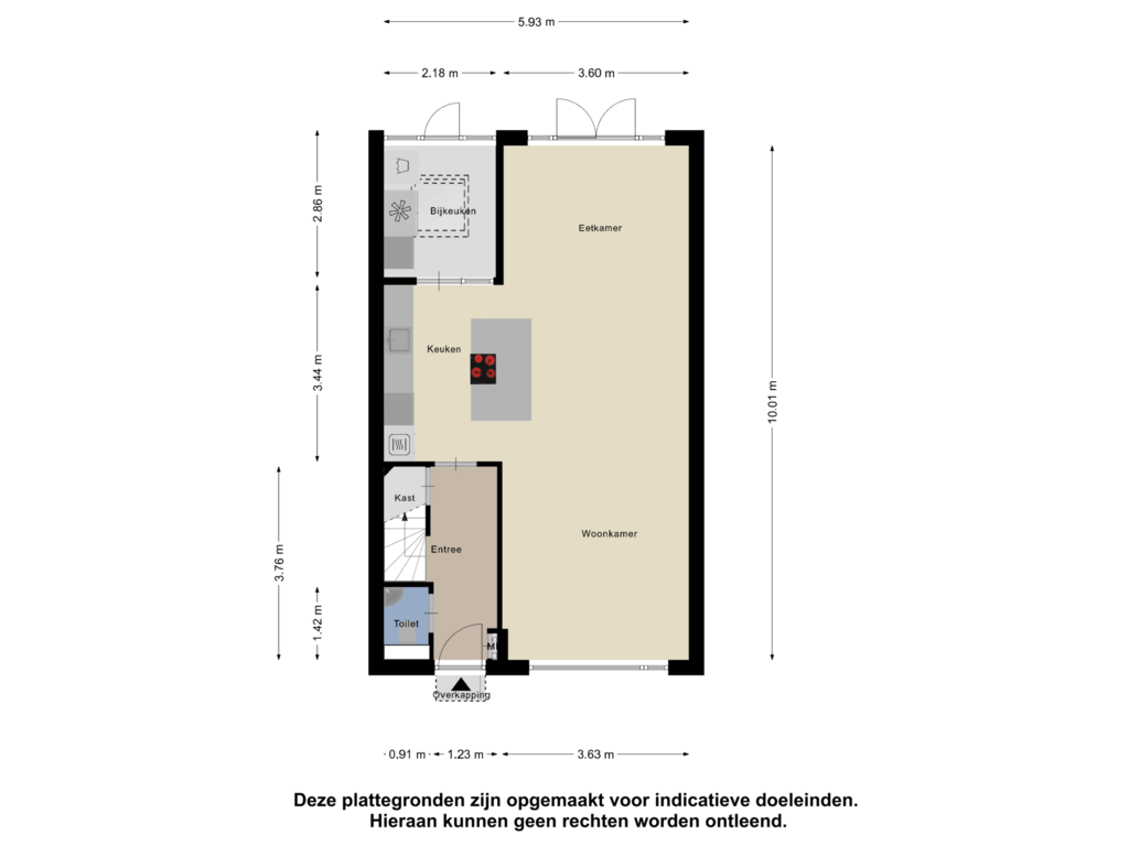 Bekijk plattegrond van Begane Grond van Kamillestraat 45