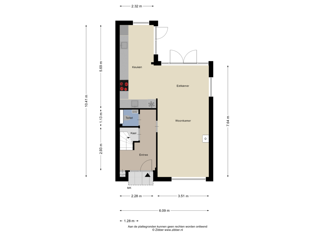 Bekijk plattegrond van Begane Grond van Begoniastraat 4