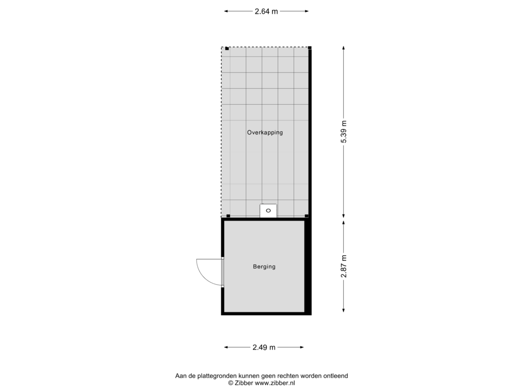 Bekijk plattegrond van Berging van Begoniastraat 4