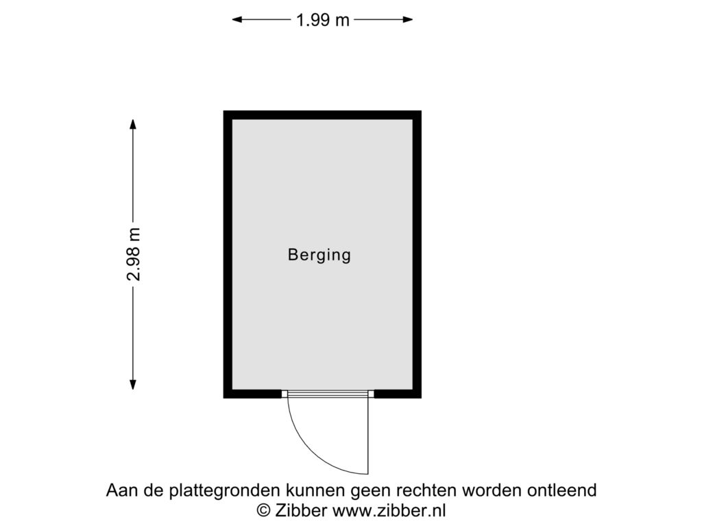 Bekijk plattegrond van Berging van Valbrug 28