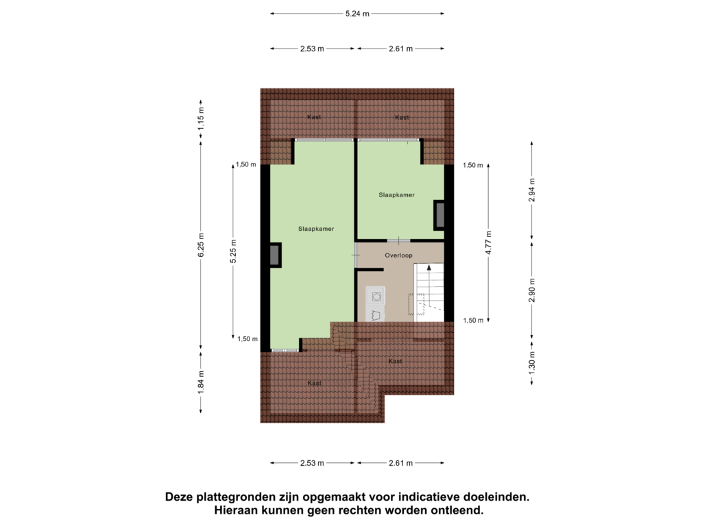 Bekijk plattegrond van Tweede verdieping van Vredenburchsingel 13