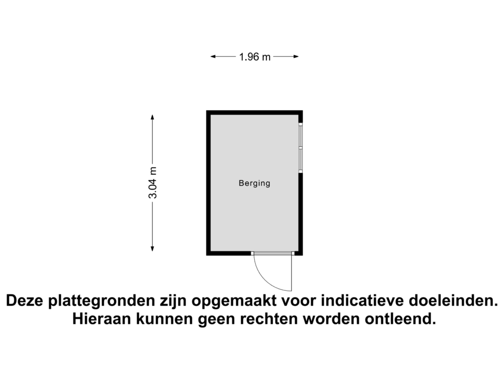 Bekijk plattegrond van Berging van Vredenburchsingel 13