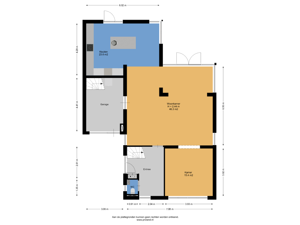 Bekijk plattegrond van Begane Grond van Roskam 21