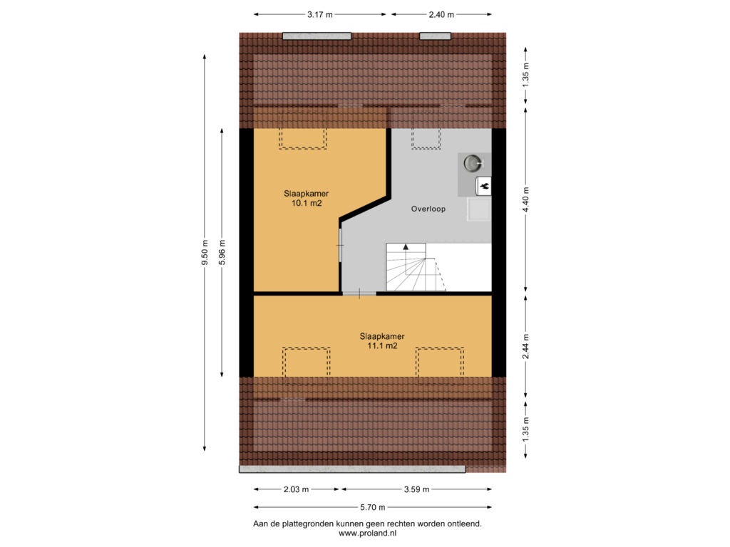 Bekijk plattegrond van 2e Verdieping van De Oerset 24