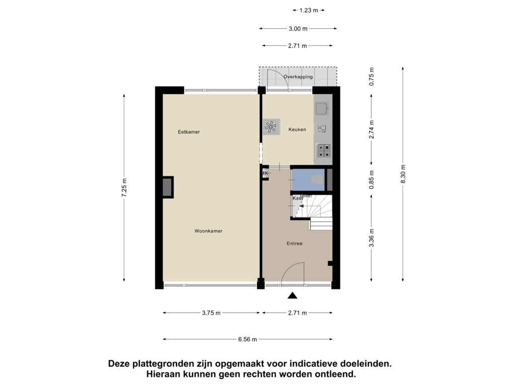 Bekijk plattegrond van Begane Grond van Langewyk 45