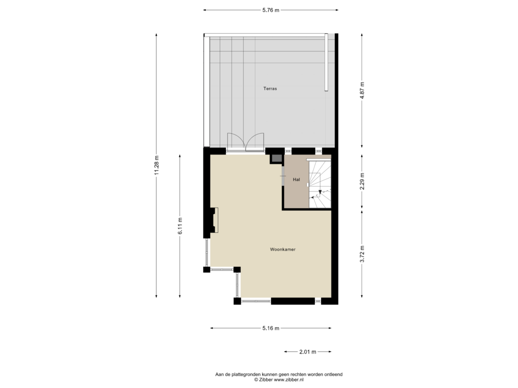 Bekijk plattegrond van Eerste Verdieping van Berlaarstraat 32