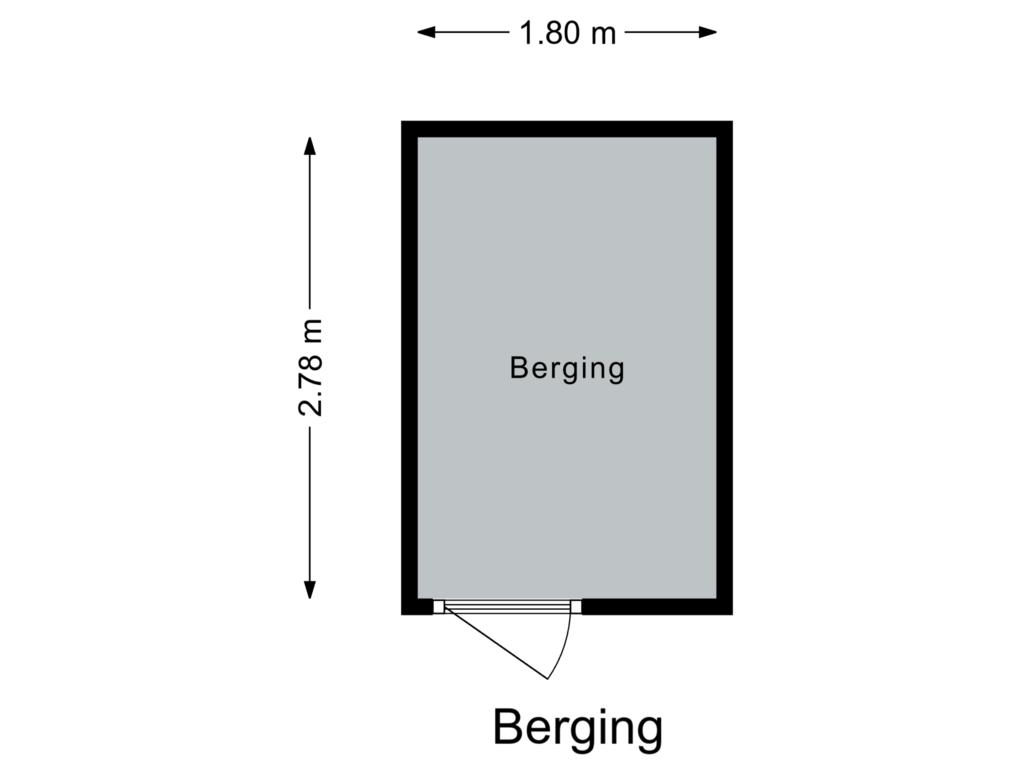 Bekijk plattegrond van Berging van Houtlaan 253