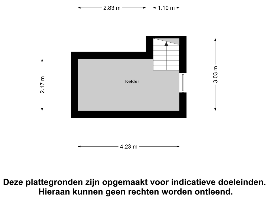 View floorplan of Kelder of Alde Wei 22