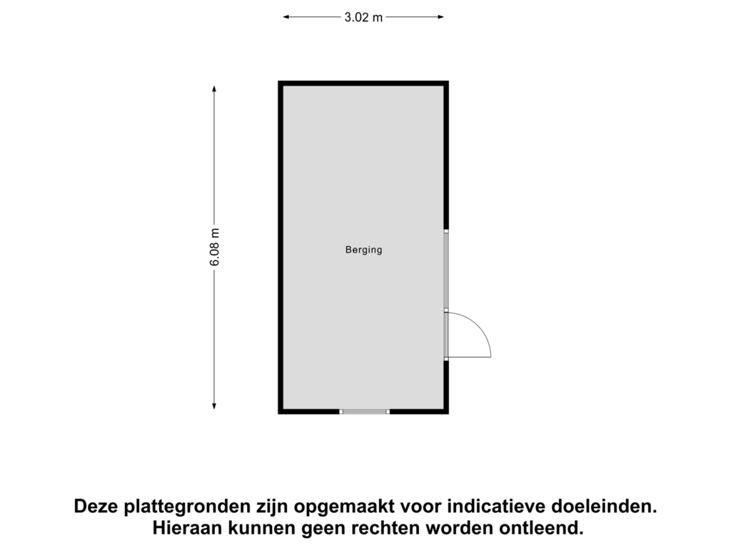 View floorplan of Berging of Alde Wei 22