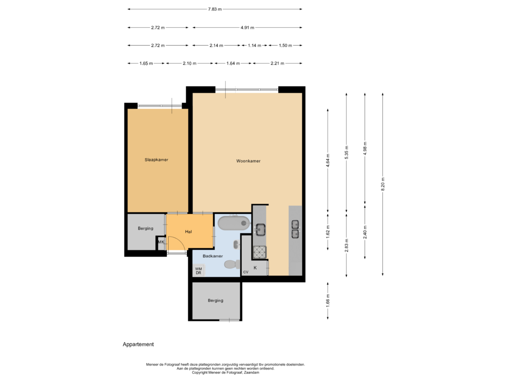 Bekijk plattegrond van Appartement van Westerlengte 123