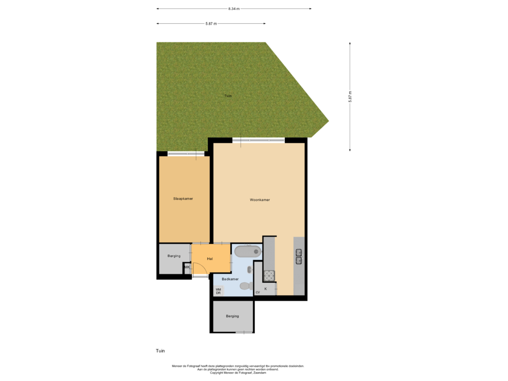 Bekijk plattegrond van Tuin van Westerlengte 123