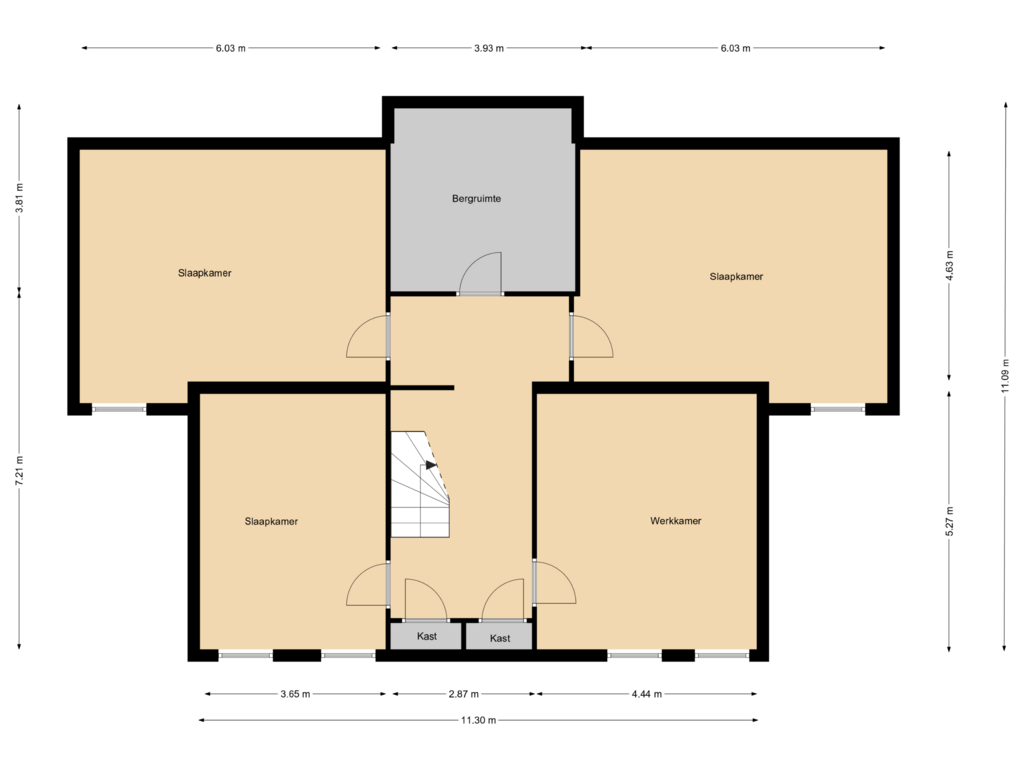 Bekijk plattegrond van Floor 5 van Zuiderdracht 23