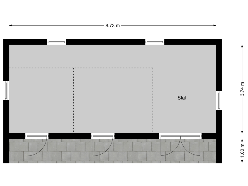 Bekijk plattegrond van Floor 3 van Zuiderdracht 23