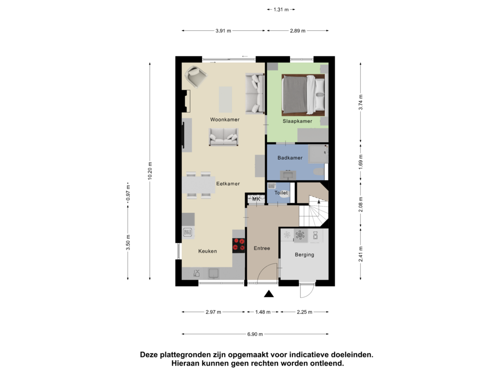 Bekijk plattegrond van Begane grond van Abraham van der Hulststraat 6