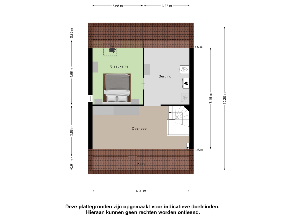 Bekijk plattegrond van Eerste Verdieping van Abraham van der Hulststraat 6