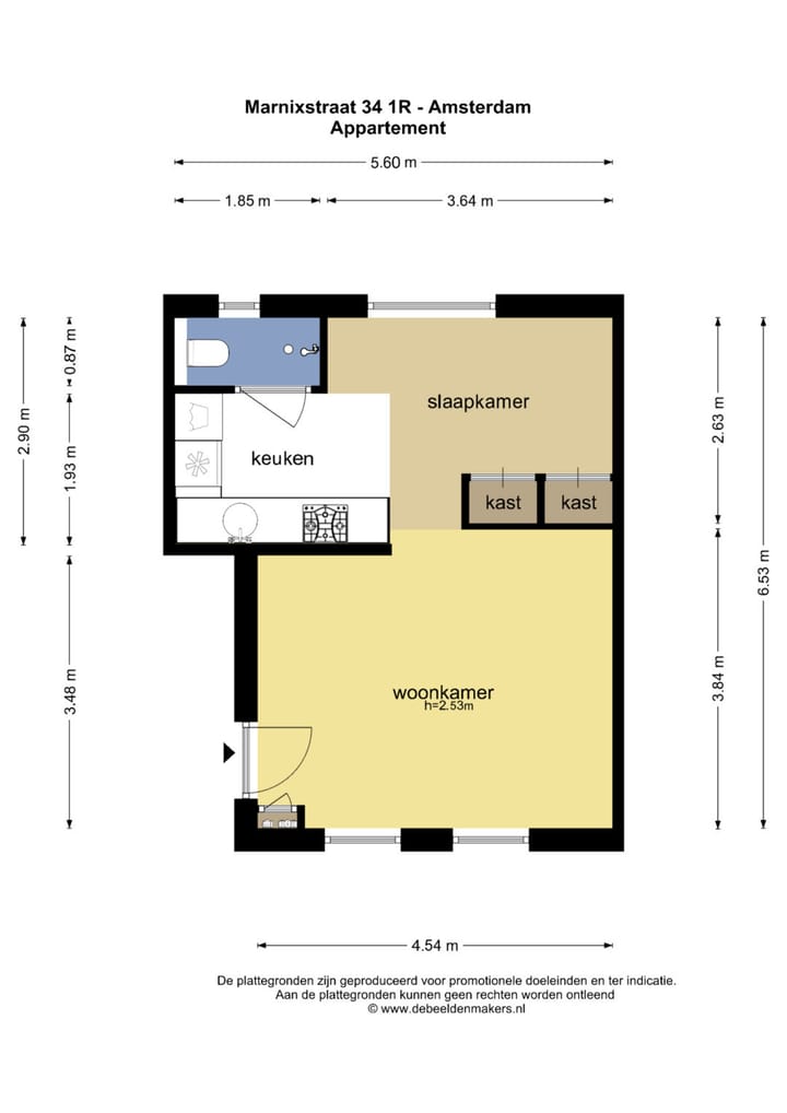 Foto 22 van Marnixstraat 34-1R