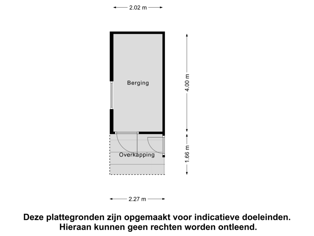 Bekijk plattegrond van Berging van Prinsessenweg 7