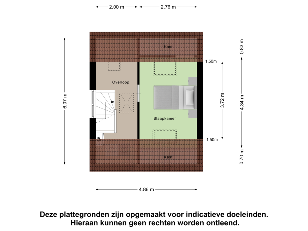 Bekijk plattegrond van Tweede Verdieping van Trumandreef 59