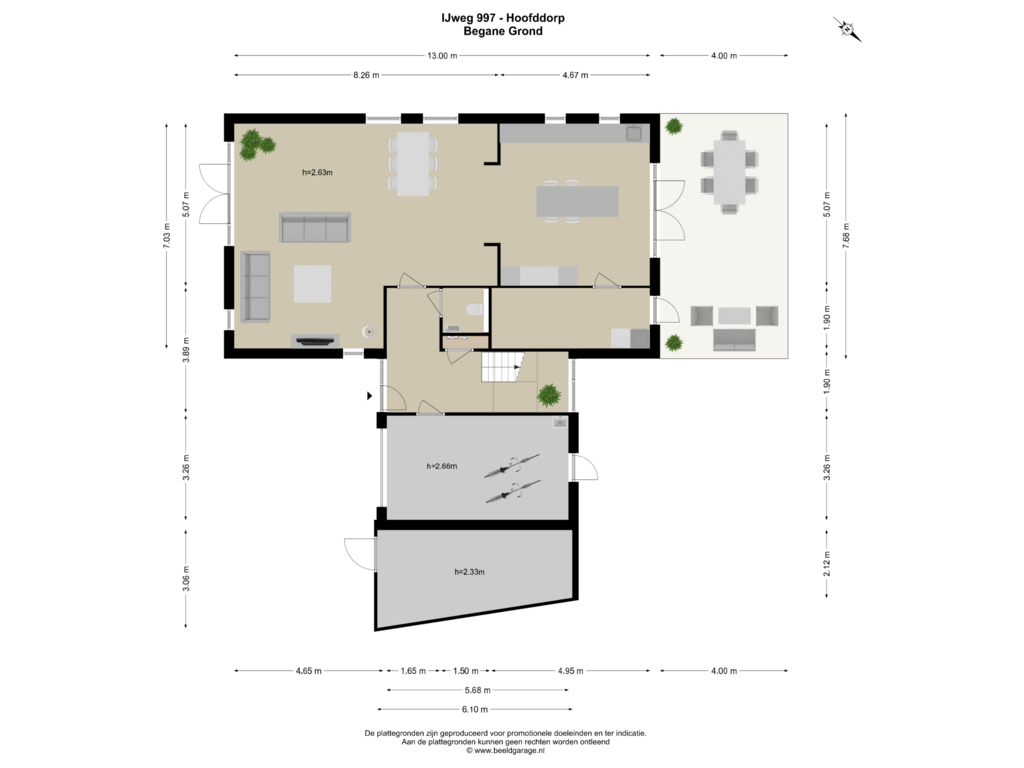 Bekijk plattegrond van Begane Grond van IJweg 997