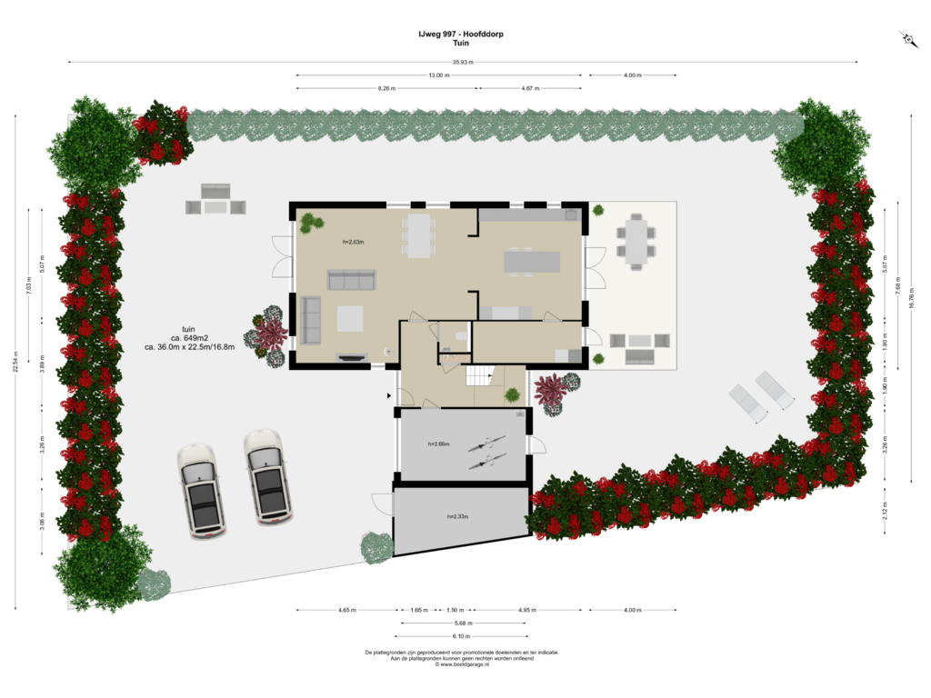 Bekijk plattegrond van Tuin van IJweg 997