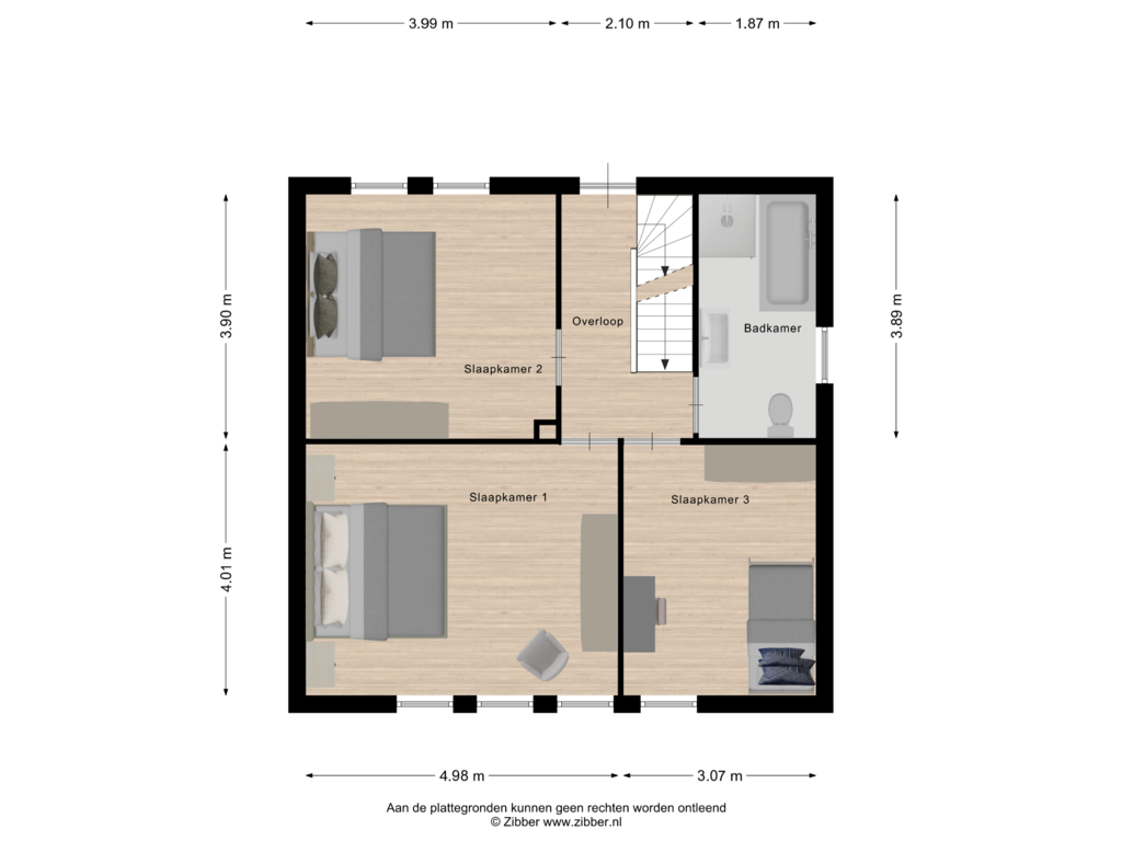 Bekijk plattegrond van Verdieping van Achterstestraat 23