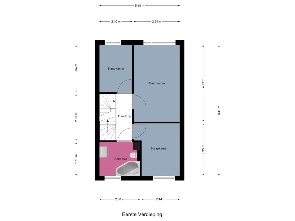 Bekijk plattegrond van Eerste Verdieping van Keuleman 15