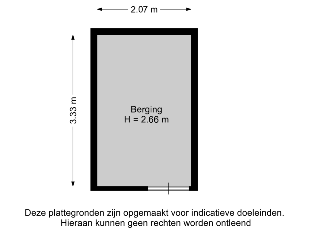 Bekijk plattegrond van Berging van Dunantstraat 432