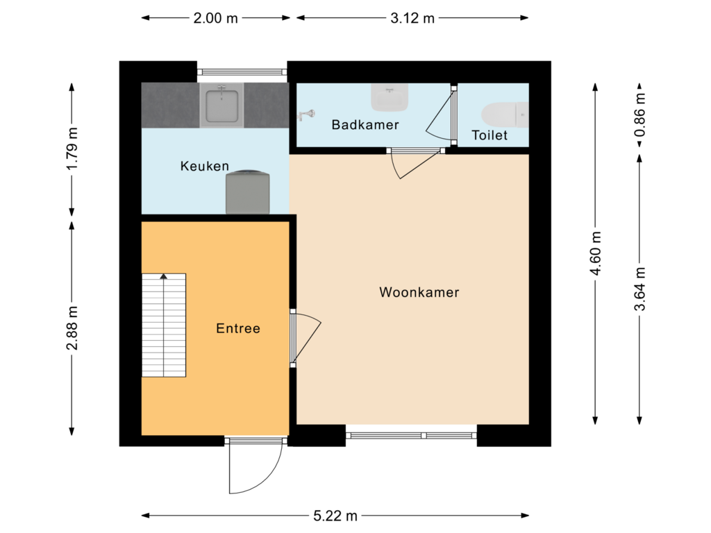 Bekijk plattegrond van Bijgebouw van Zeeweg 6