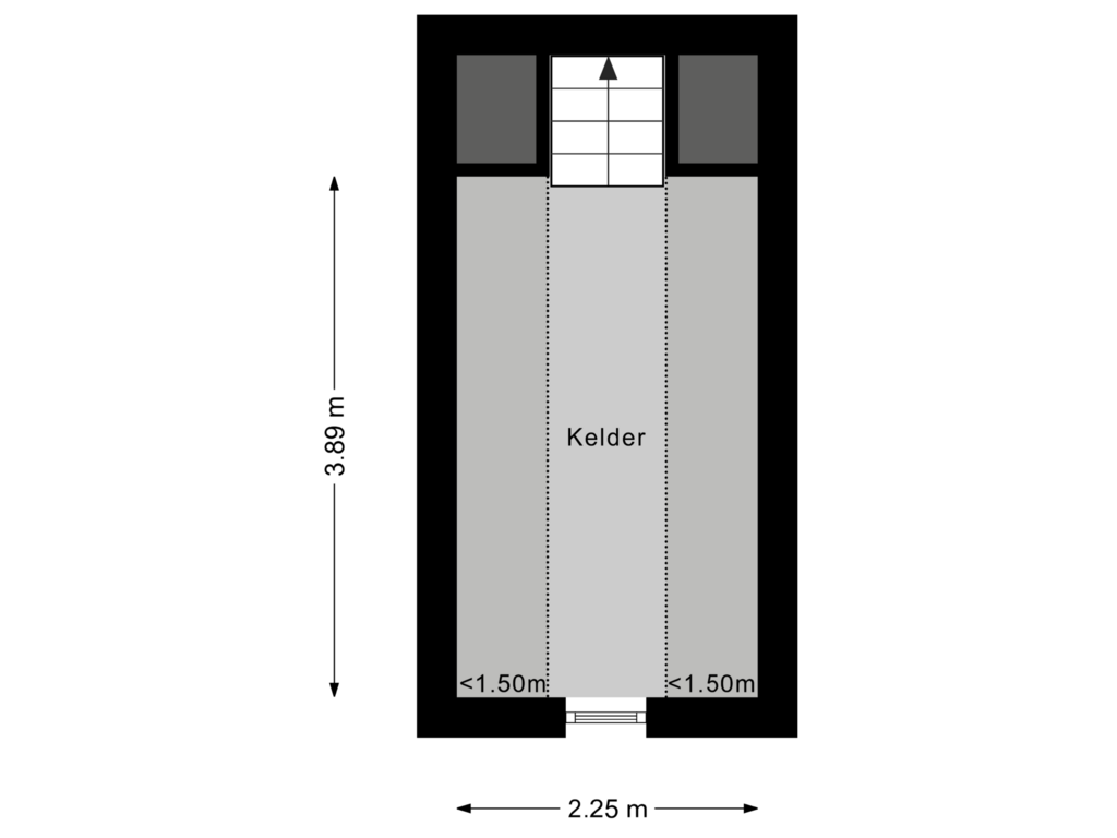 View floorplan of Kelder of Oppen Swolle 22