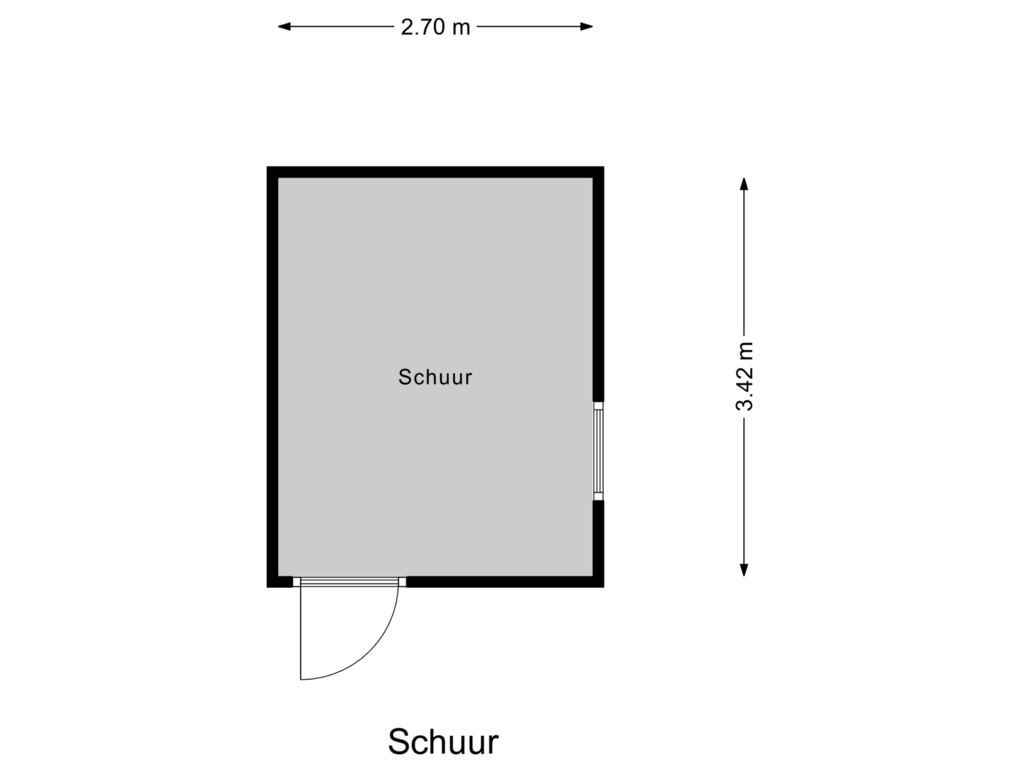 Bekijk plattegrond van Schuur van Houtlaan 105