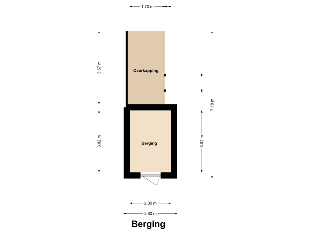 Bekijk plattegrond van Berging van Stoktstraat 14