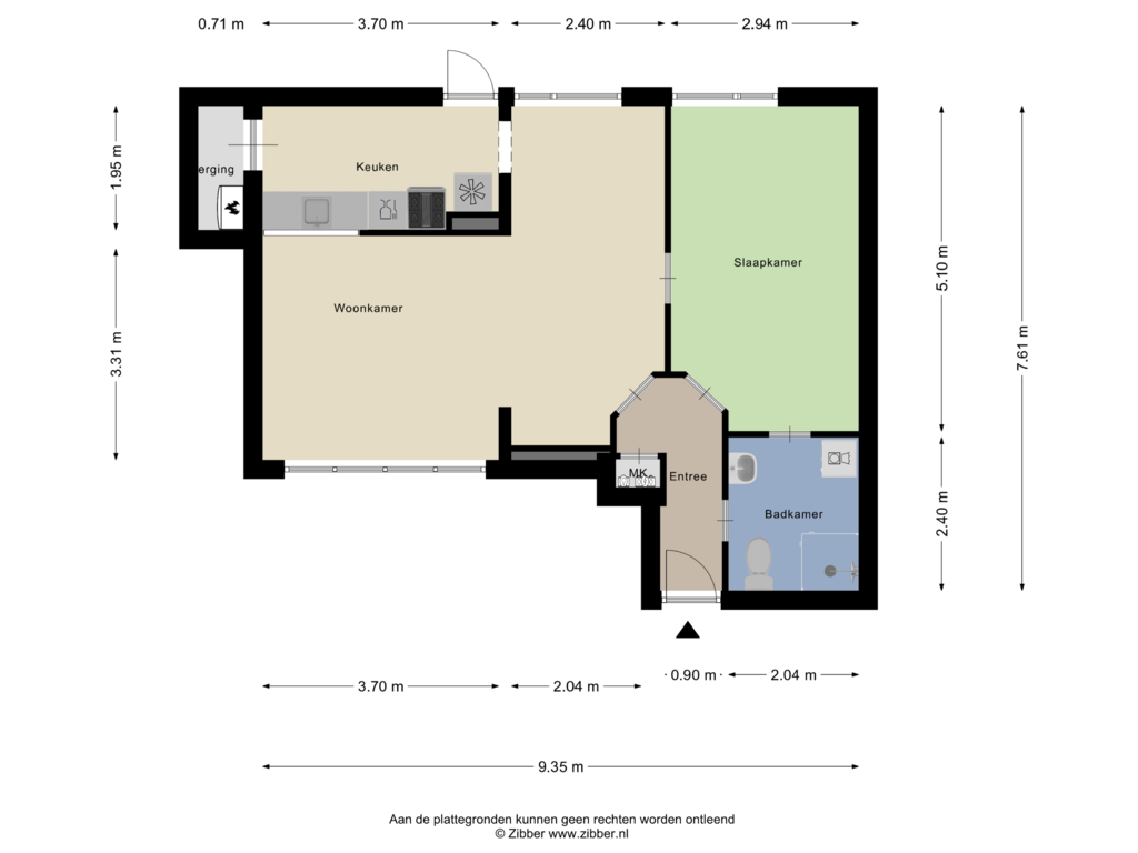 Bekijk plattegrond van Begane grond van Penningkruid 35