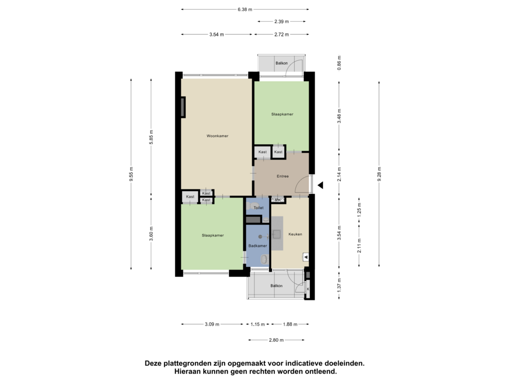 Bekijk plattegrond van Appartement van Nijlânsdyk 87-B