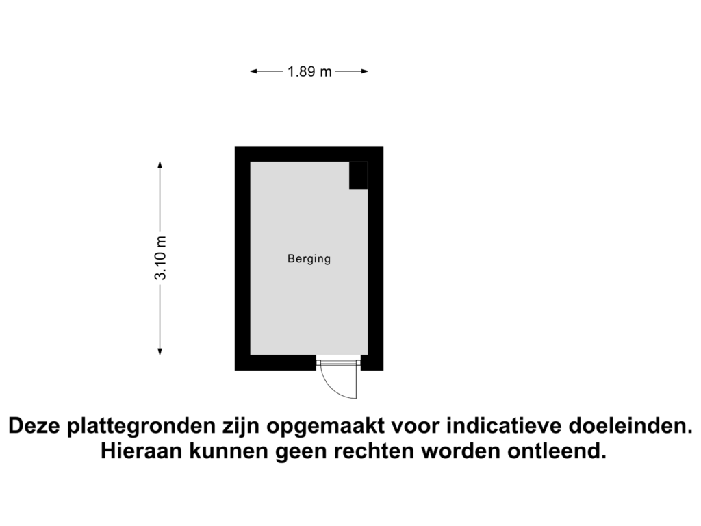 Bekijk plattegrond van Berging van Nijlânsdyk 87-B